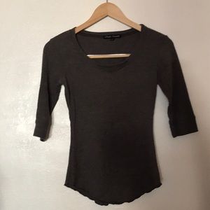 Grey 1/2 Sleeve Top